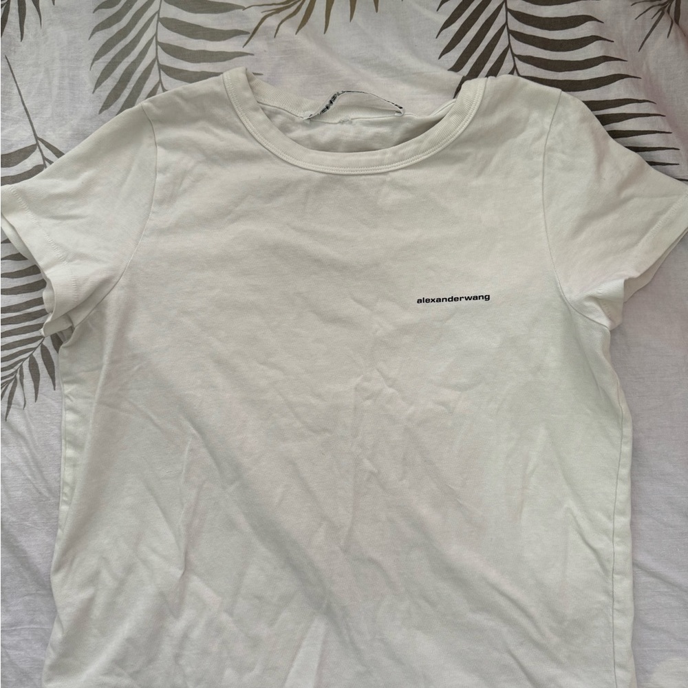 ALEXANDER WANG LOGO SHORT SLEEVE T SHIRT